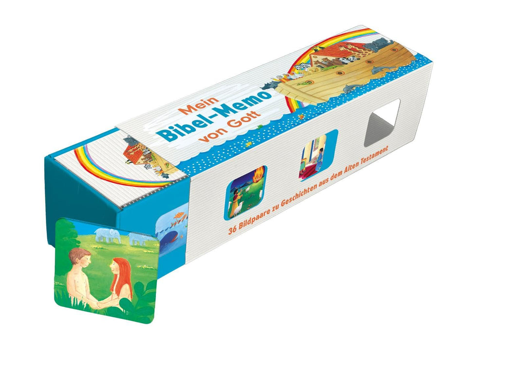 Butzon 6 Bercker Mein Bibel-Memo von Gott – Biblisches Memo-Spiel mit 36 Bildpaaren & Begleitheft –