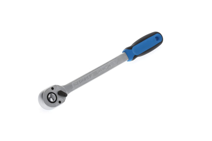 GEDORE Umschaltknarre, für 1/2 Zoll, 12,5 mm Antrieb, lang, 7,5degree Rückschwenkwinkel, 350 mm Läng