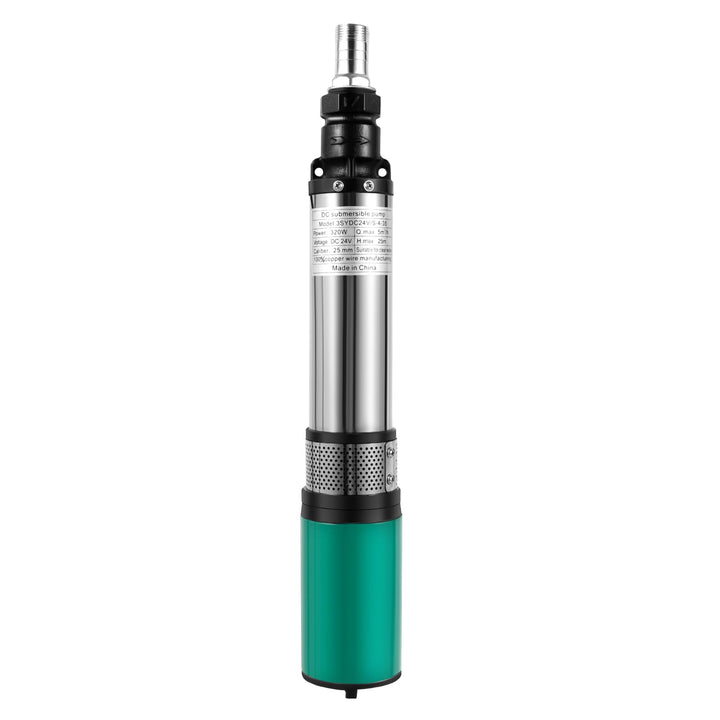Tiefbrunnenpump DC 24V 320W 3m³/h, Förderhöhe max. 25m/82ft, Brunnenpumpe Tauchpumpe Pumpe Zisterne