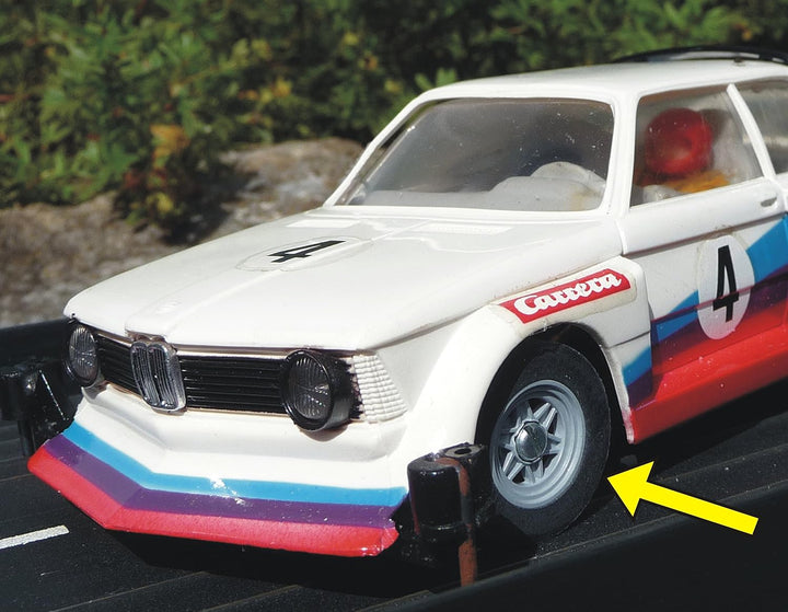 Generisch Slotcar 8-STÜCK Reifen VORNE + HINTEN für Carrera UNIVERSAL oder SERVO 132 "Made in German