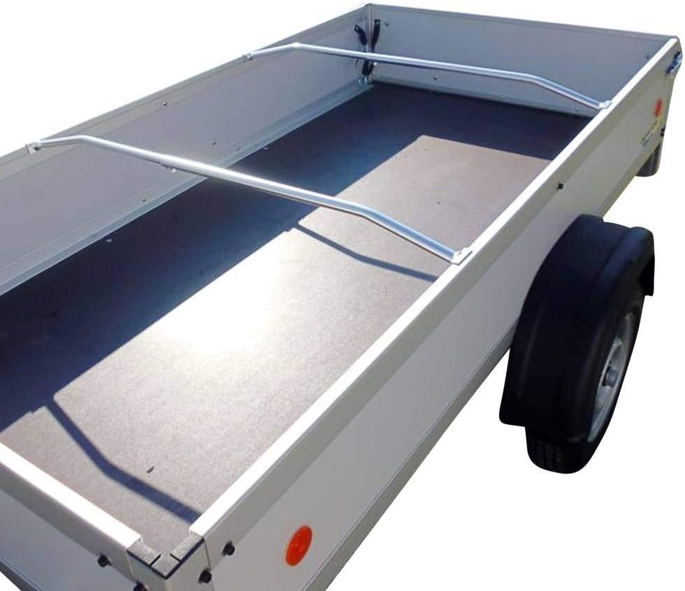 JB Brandl 2 x Alu Planenbügel für Flachplane, Ideal für PKW Anhänger 1,0-1,45m verstellbar