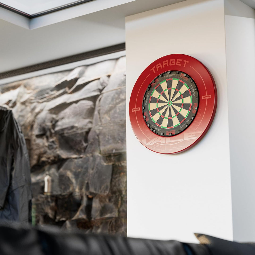 Target Darts Pro Tour Bedruckte Dartscheibe – rot und schwarz 1, 1