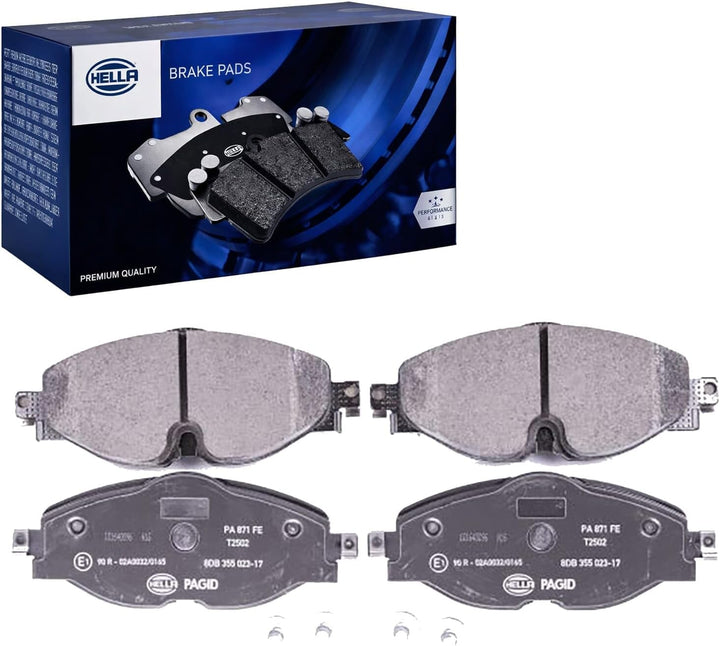 HELLA PAGID 8DB 355 023-171 Bremsbelagsatz - T2502 - Dicke/Stärke: 20.3mm - Bremssystem: TRW - für V