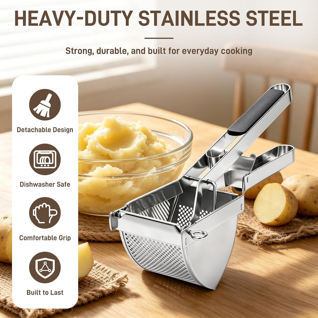 Kartoffelpresse Edelstahl, Kartoffelstampfer
