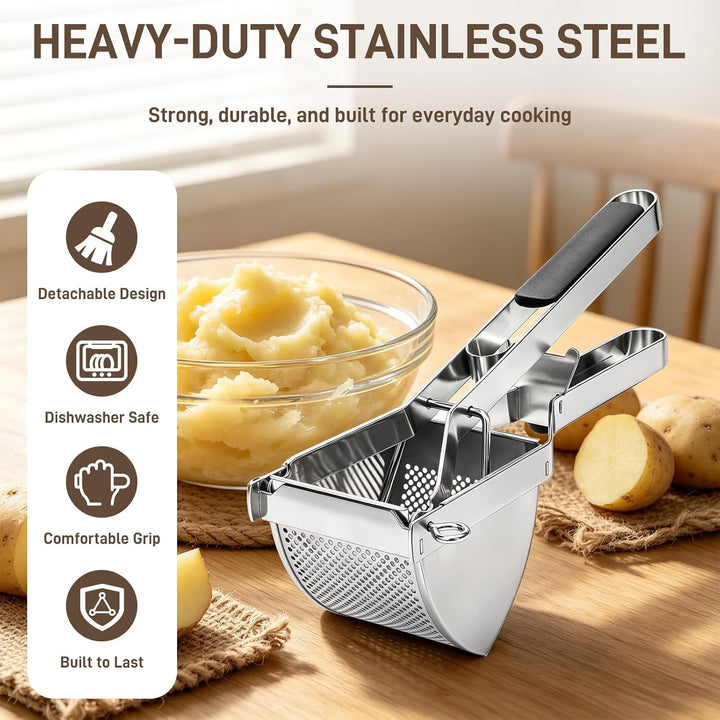 Kartoffelpresse Edelstahl, Kartoffelstampfer