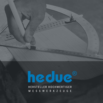 hedue® Feuchtigkeitsmessgerät C036 - Feuchtemesser für Hölzer & Baustoffe zwischen 200-3000 kg/m³, H