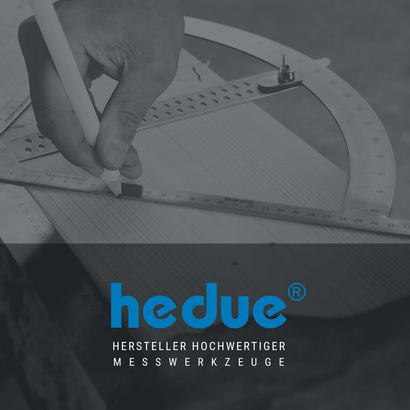 hedue® Feuchtigkeitsmessgerät C036 - Feuchtemesser für Hölzer & Baustoffe zwischen 200-3000 kg/m³, H