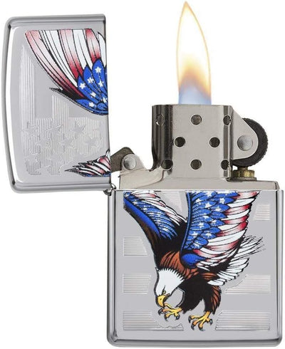 Zippo Feuerzeug, Chrom, 5.5x3.5x1.3 cm Chrome, Chrome