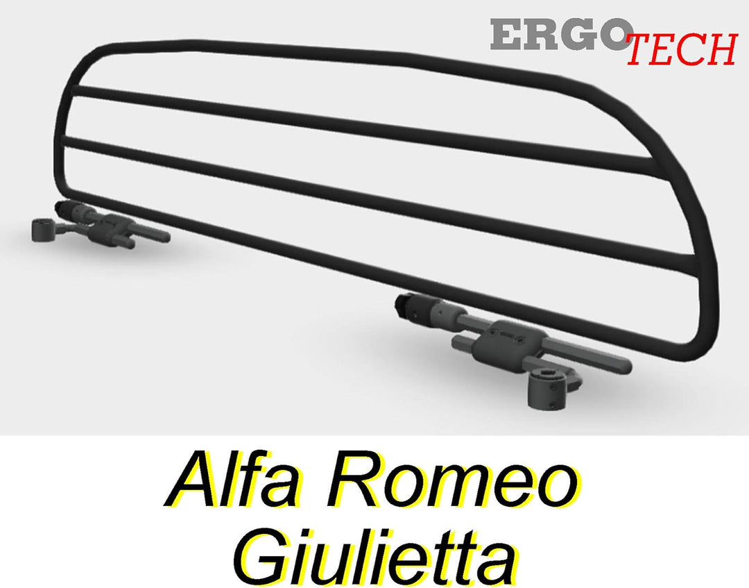ERGOTECH Trenngitter Hundegitter Schutzgitter kompatibel mit Alfa Romeo Giulietta, RDA65HBG-XXS, für