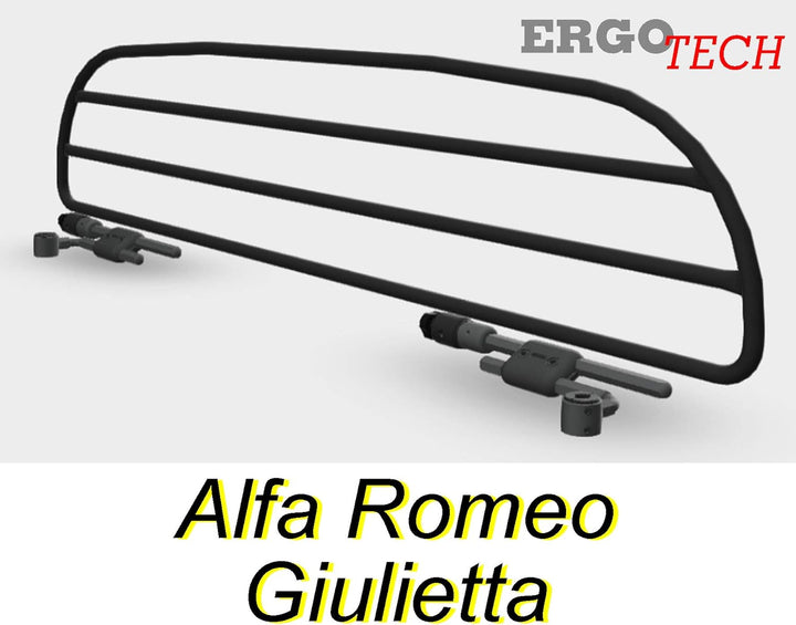 ERGOTECH Trenngitter Hundegitter Schutzgitter kompatibel mit Alfa Romeo Giulietta, RDA65HBG-XXS, für