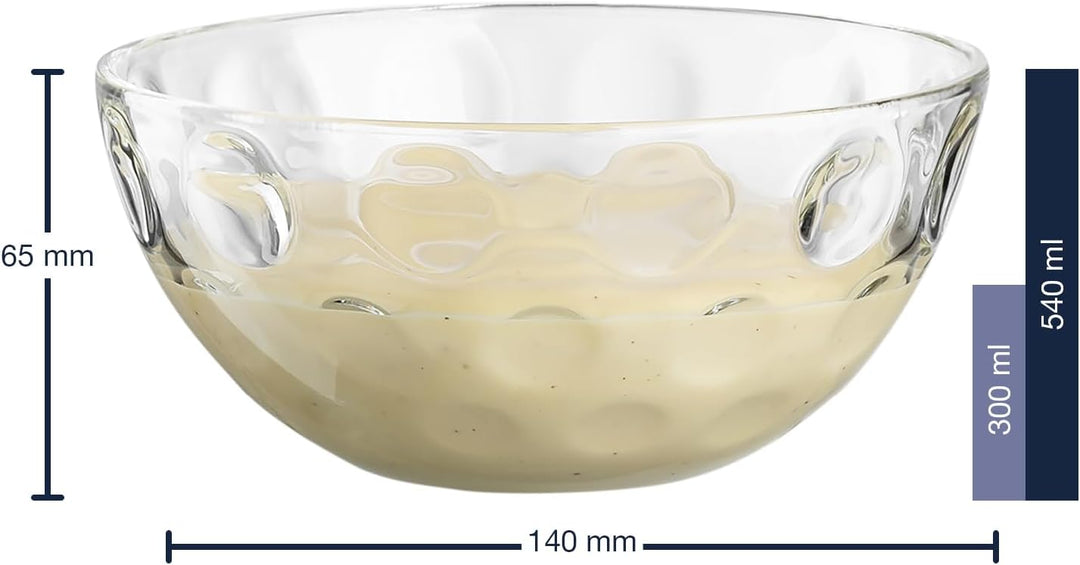 LEONARDO HOME CUCINA OPTIC Schalenset • 4 Stück • Für Dessert, Dips, Beilagen • Vielseitig im Alltag