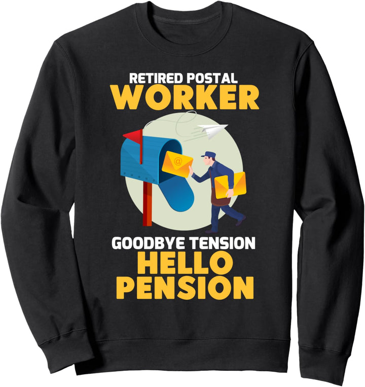 Lustige Postangestellte im Ruhestand Niedliche Briefträger Sweatshirt