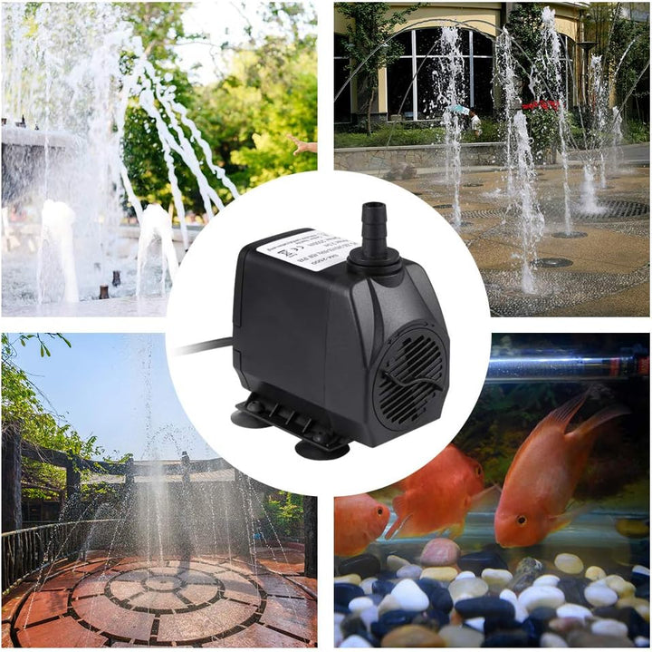 Tauchwasserpumpe 2500L/H 45W für Aquariumteich Fischtank Springbrunnen Frisch- und Meerwasserzirkula