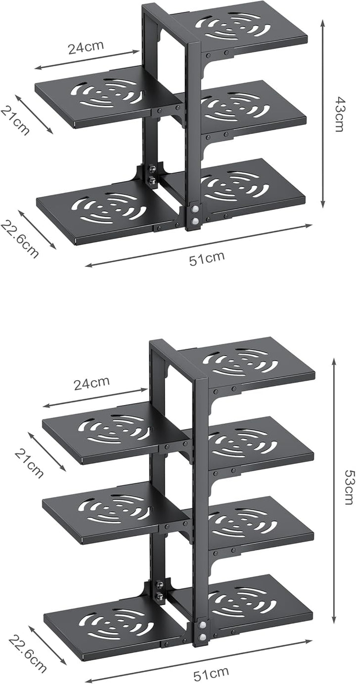 Töpfe und Pfannen Organizer für Schrank, Heavy Duty Topf Pfanne Rack unter Spüle Organizer und Aufbe