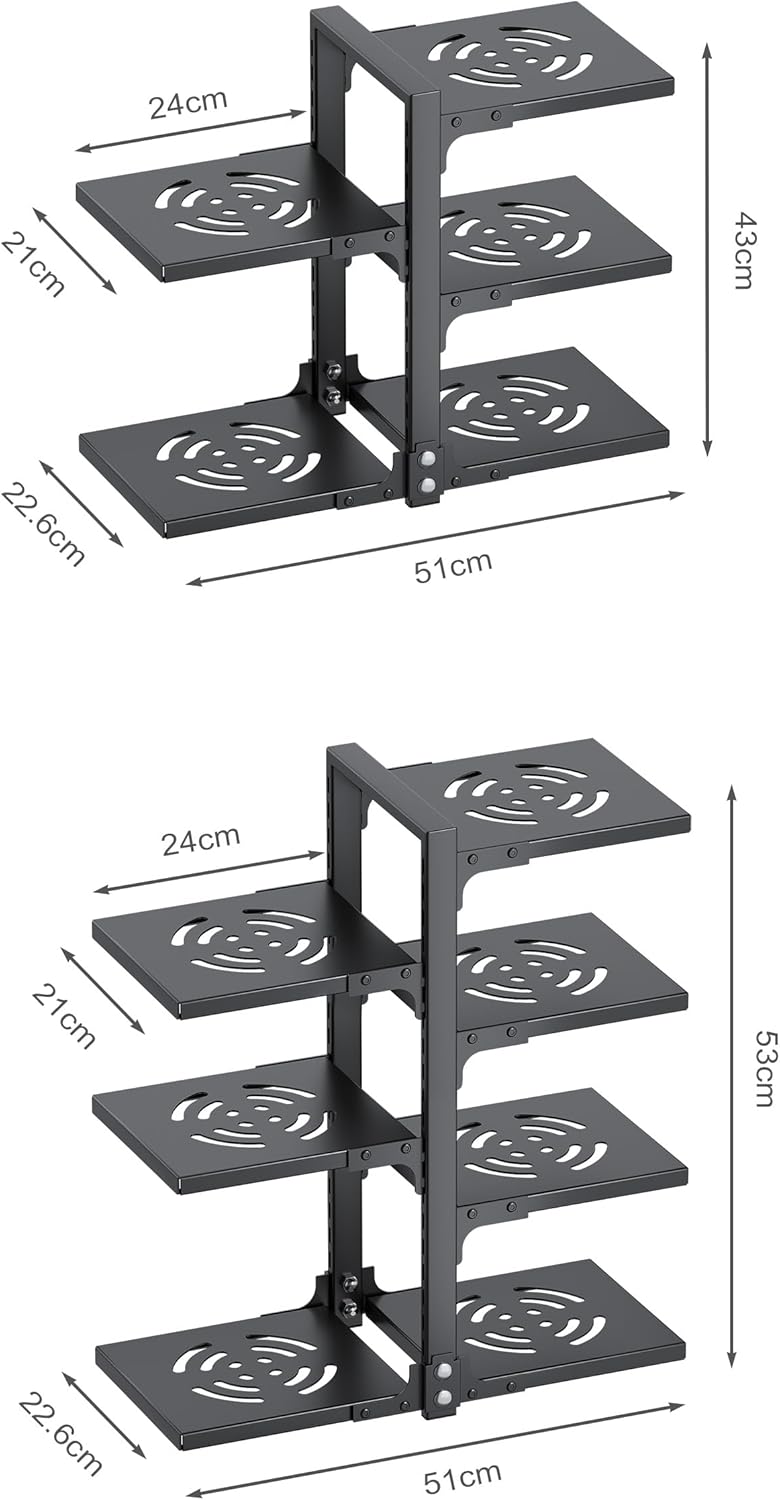 Töpfe und Pfannen Organizer für Schrank, Heavy Duty Topf Pfanne Rack unter Spüle Organizer und Aufbe