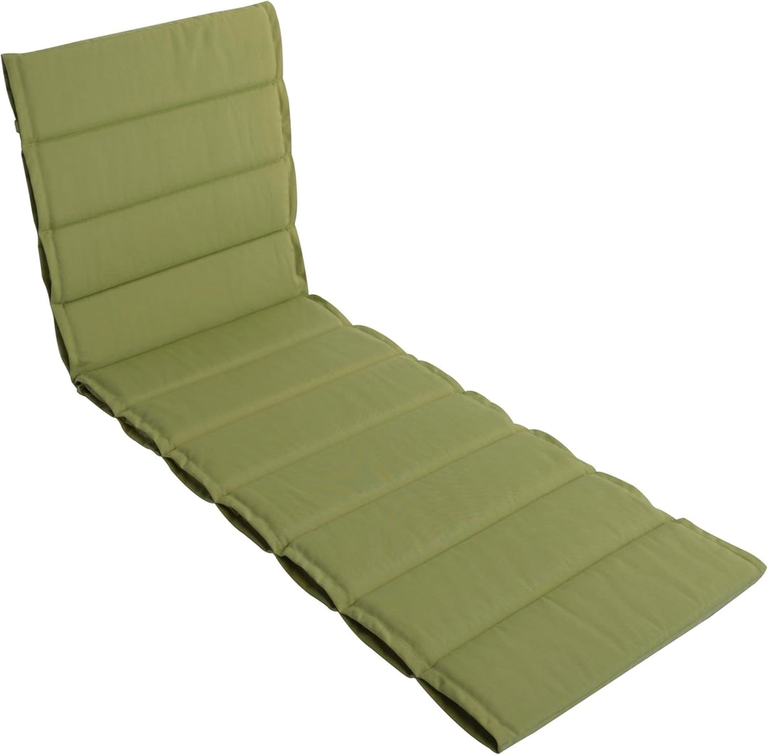 LILENO HOME Sonnenliege Auflage als [1er Set - Rollliege] in Grün - Gartenliegen Auflage perfekt für