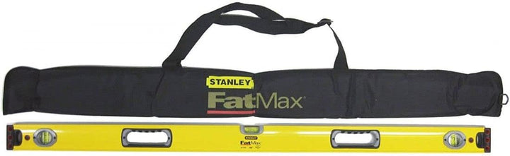 Stanley FatMax Wasserwaage II, Hohlprofil (90 cm Länge, horizontale Libelle, vertikale Libellen, Alu
