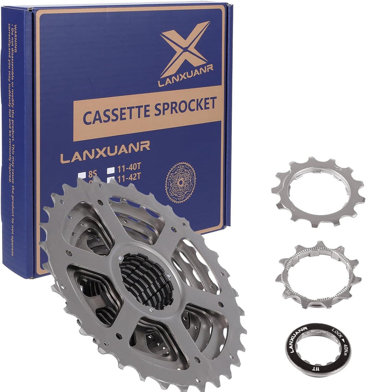 LANXUANR 9 Fach Fahrrad Kassetten ist für Mountainbikes und Rennräder geeignet. Superleicht 11-25T,