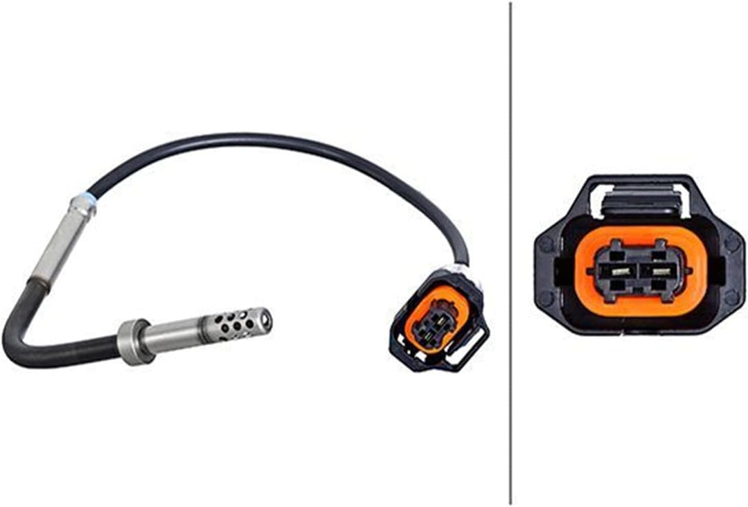 HELLA 6PT 010 376-421 Sensor, Abgastemperatur - 2-polig - geschraubt - Kabel: 180mm