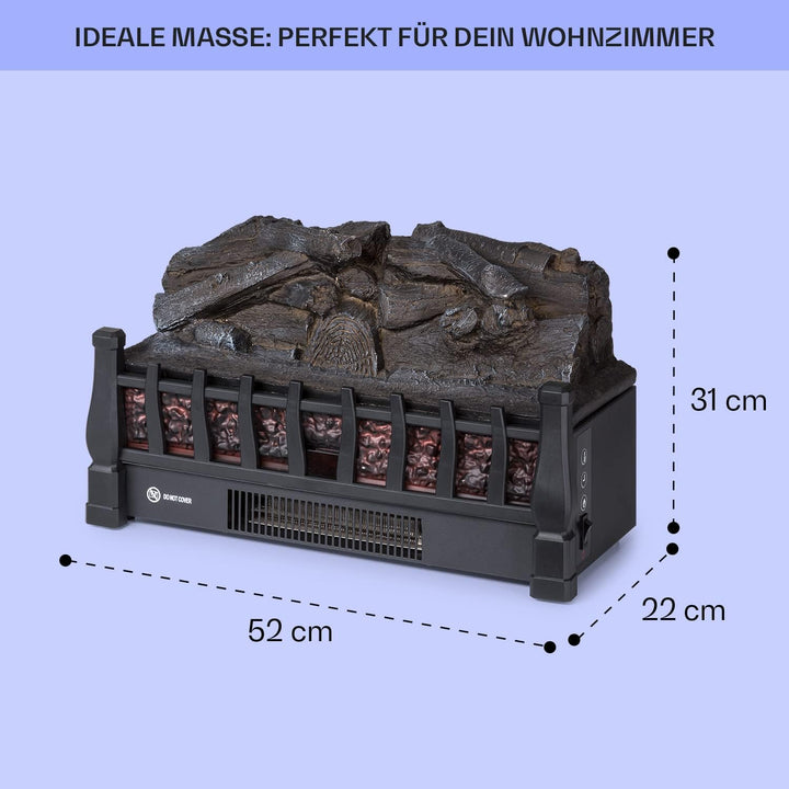 Klarstein Elektrokamin, Elektro Heizungen für Wohnzimmer & Innenräume, Elektrischer Kamin mit LED Fl