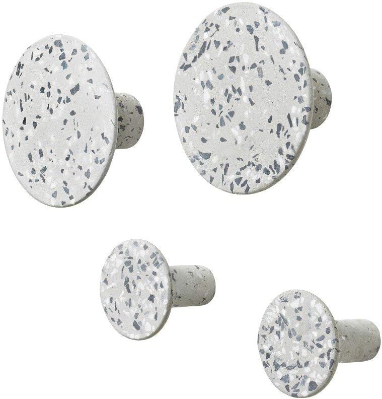 Blomus - Wandhaken, Garderobenhaken, Haken - Terrazzo Grey/grau - Höhe 4,5cm, One size One size Grau