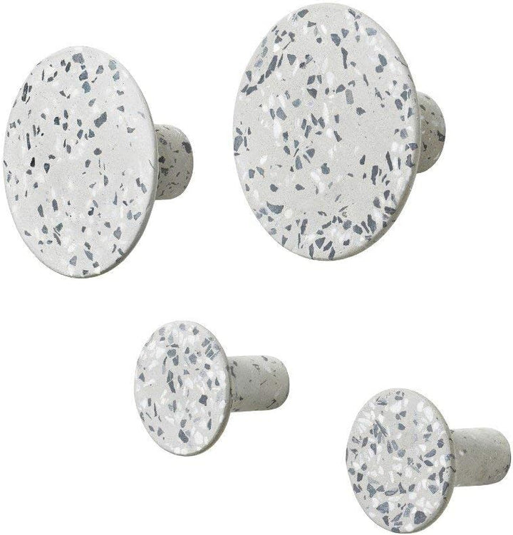 Blomus - Wandhaken, Garderobenhaken, Haken - Terrazzo Grey/grau - Höhe 4,5cm, One size One size Grau