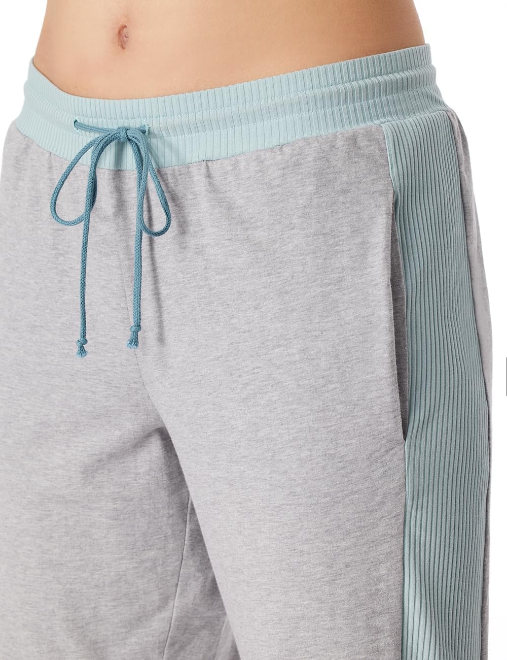 Schiesser Damen Schlafanzug lang Baumwolle - Nightwear 48 Grosse Grössen Dunkelgrau-mel._181242, 48