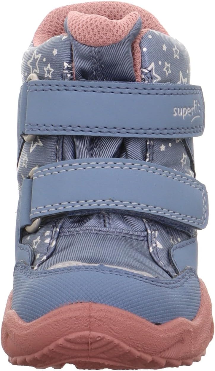 Superfit Mädchen Glacier Schneestiefel, Blau Rosa 8010