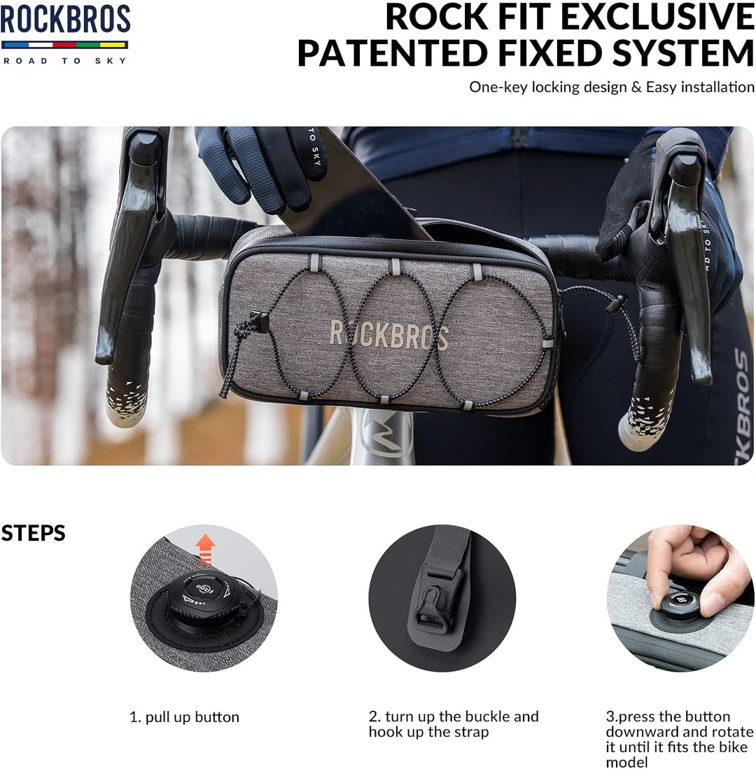 ROCKBROS Road-to-Sky Lenkertasche Fahrrad Tasche Selbstentworfene Fahrradtasche Wasserabweisende Ref