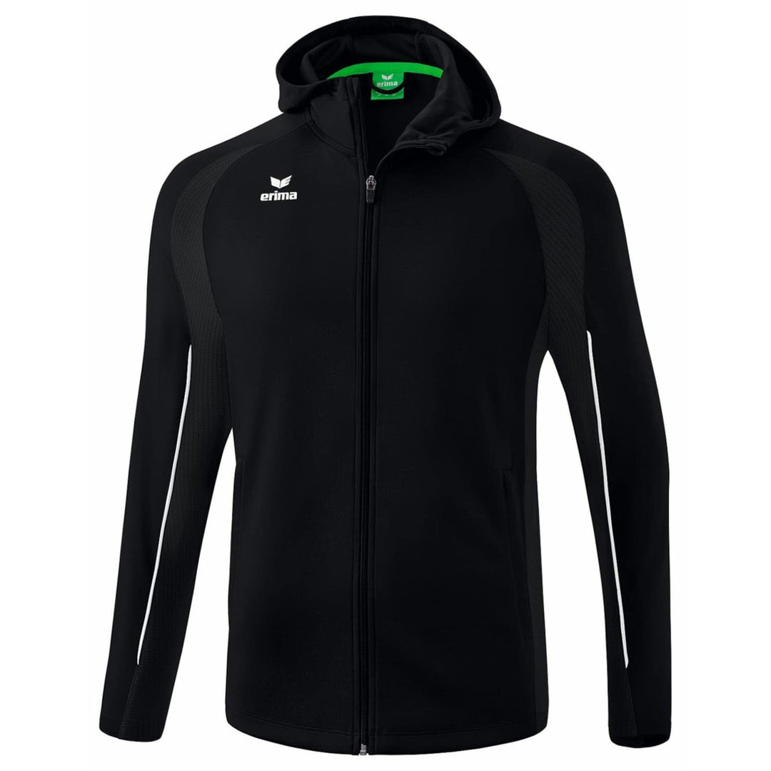 Erima Unisex Liga Star Trainingsjacke mit Kapuze 3XL Schwarz/Weiss, 3XL Schwarz/Weiss