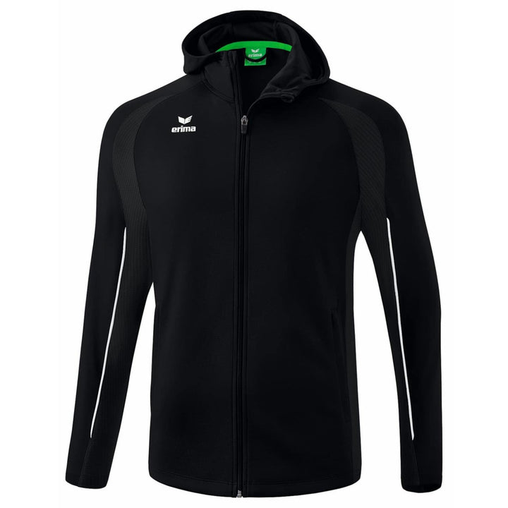 Erima Unisex Liga Star Trainingsjacke mit Kapuze 3XL Schwarz/Weiss, 3XL Schwarz/Weiss