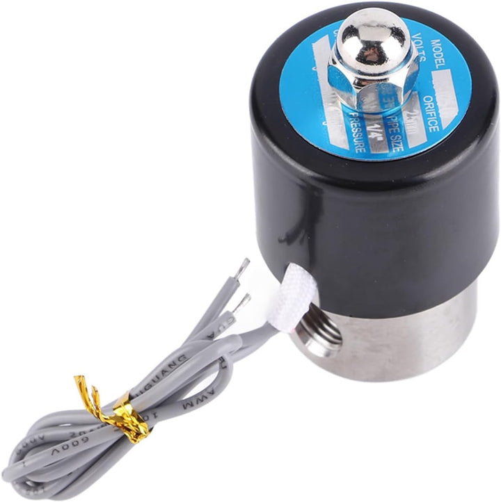 DC 12 V Elektrisches Magnetventil, G1/4 Zoll, elektrisch, normalerweise geschlossen, Luftventil aus
