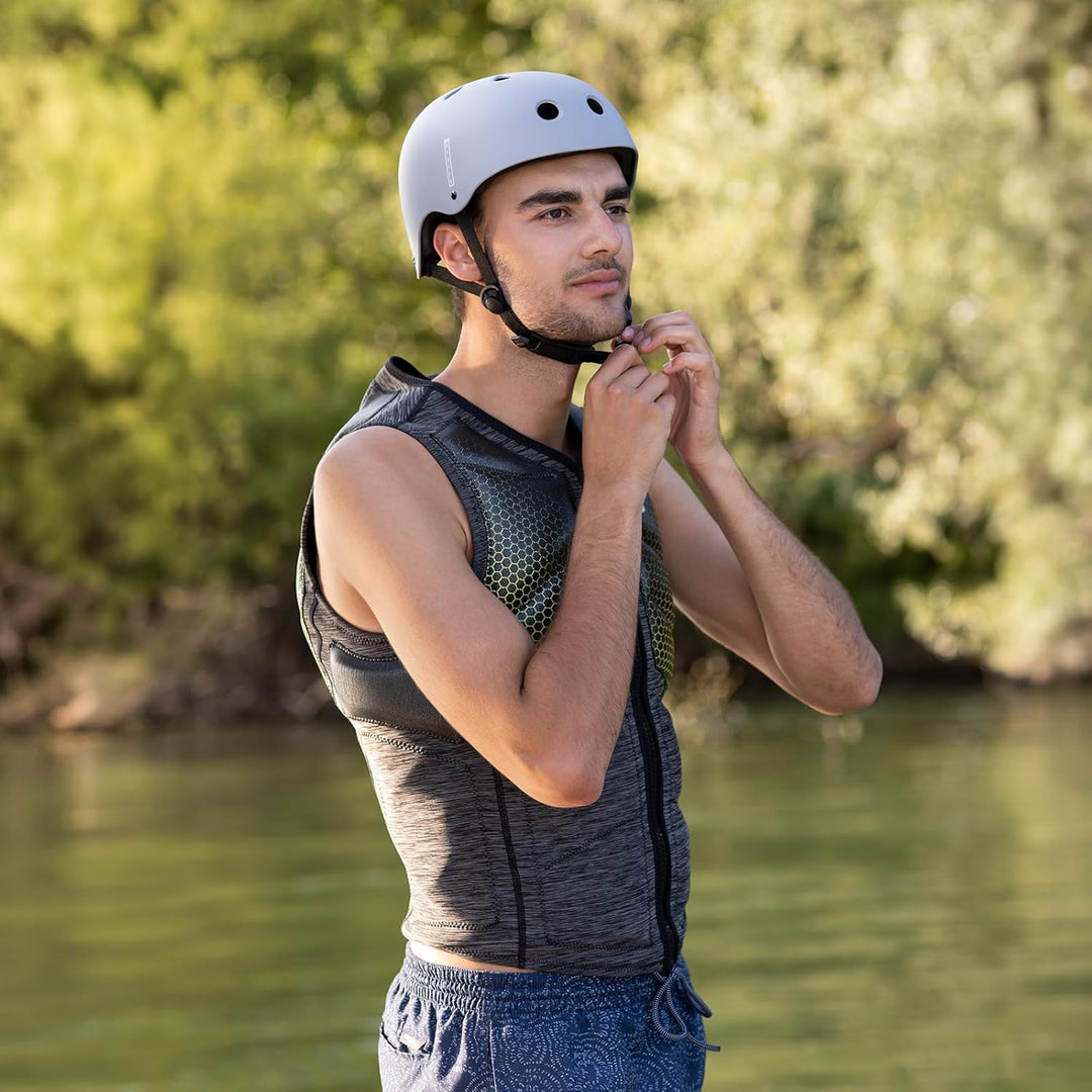 Mesle Wassersport Helm Ragnar, Wakeboard Helm Abnehmbarer Ohrenschutz, Kite Helm