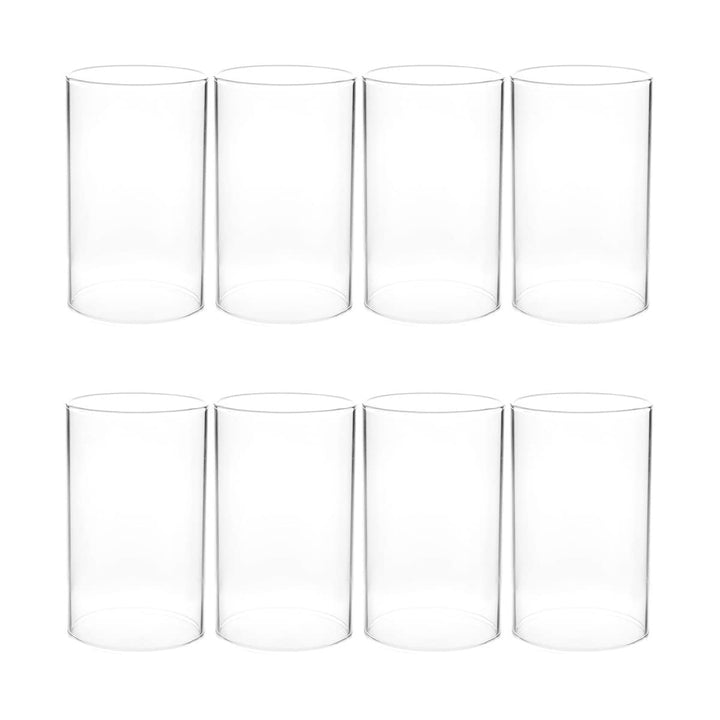 BESPORTBLE 8 Stücke Windlicht Glaszylinder Teelichtgläser Windlichtgläser Ersatz Zylinder Ohne Boden