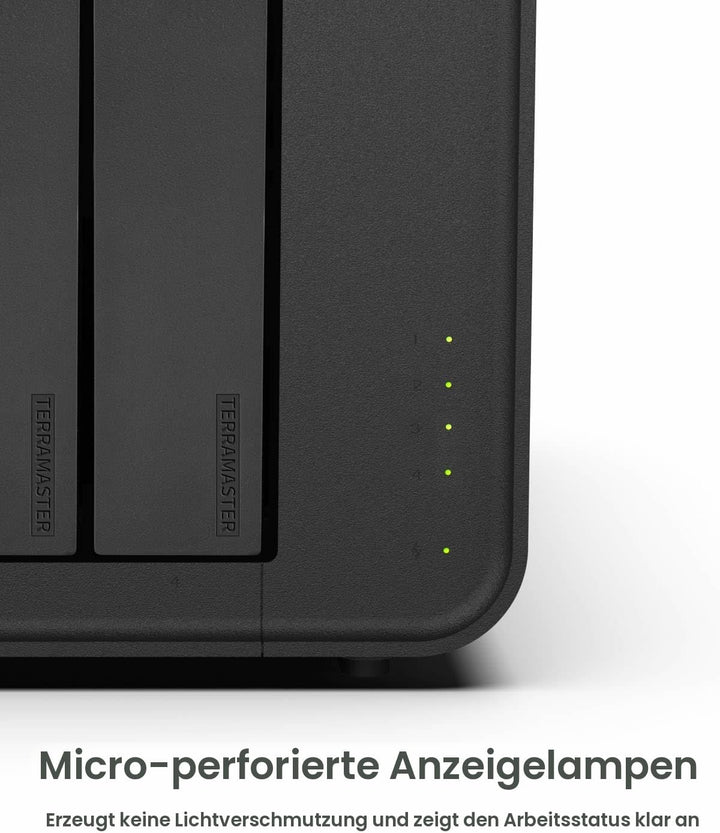 TERRAMASTER F4-424 Pro NAS Speicher - 4Bay Core i3-N305 8-Core 8-Thread CPU, 32GB DDR5 RAM, 2.5GbE P