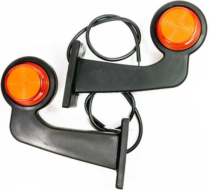 Web Truck 2 x LED Gummi Begrenzungsleuchte Seitenleuchte 12V 24V mit Old School NEON STYLE Positions