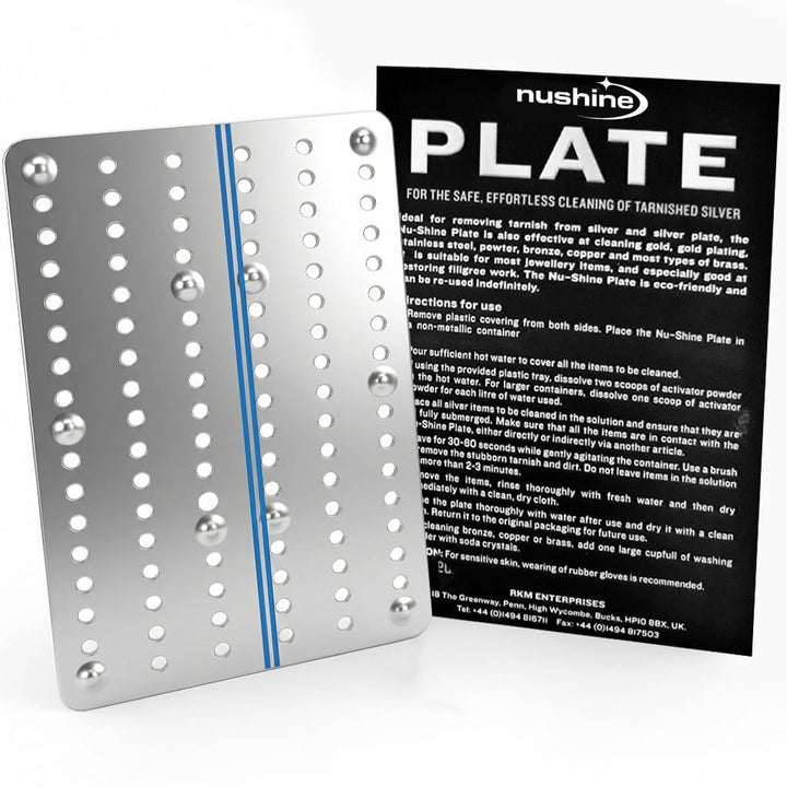 Nushine Magic Cleaning Plate (LARGE 230x 154mm) - cleans many items at once! Reuse multiple times, n