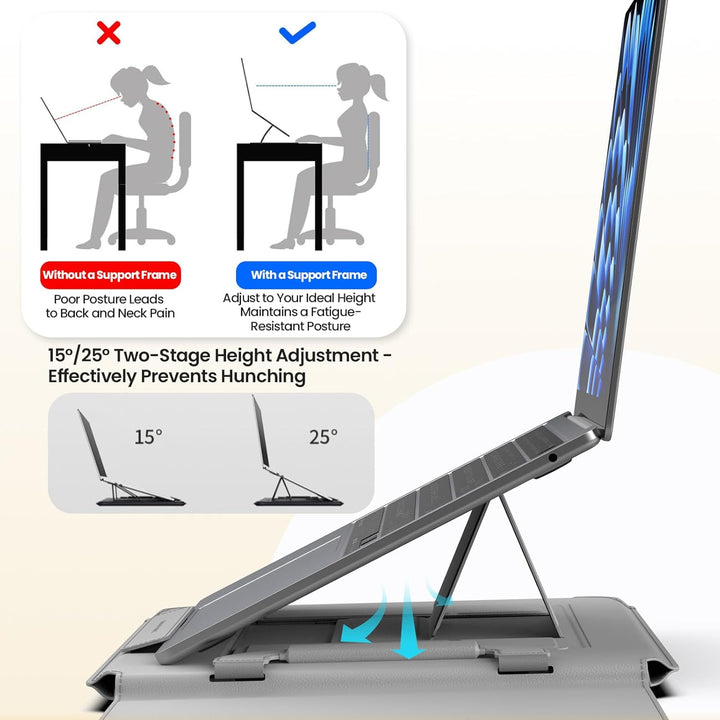 Nillkin 13-14 Zoll Laptoptasche Mit Magnetischem Griff, Verstellbarem Ständer Und Handschlaufe, Lapt
