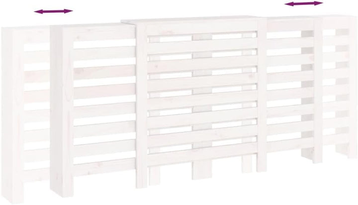 vidaXL Heizkörperverkleidung Lamellen-Design Heizungsabdeckung Heizungsverkleidung Heizung Abdeckung