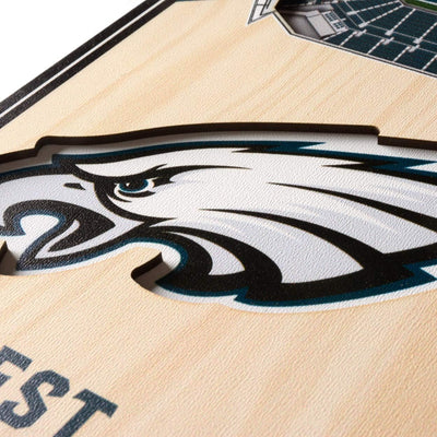 YouTheFan NFL 3D Stadion Banner, 15,2 x 48,3 cm Philadelphia Eagles, Philadelphia Eagles