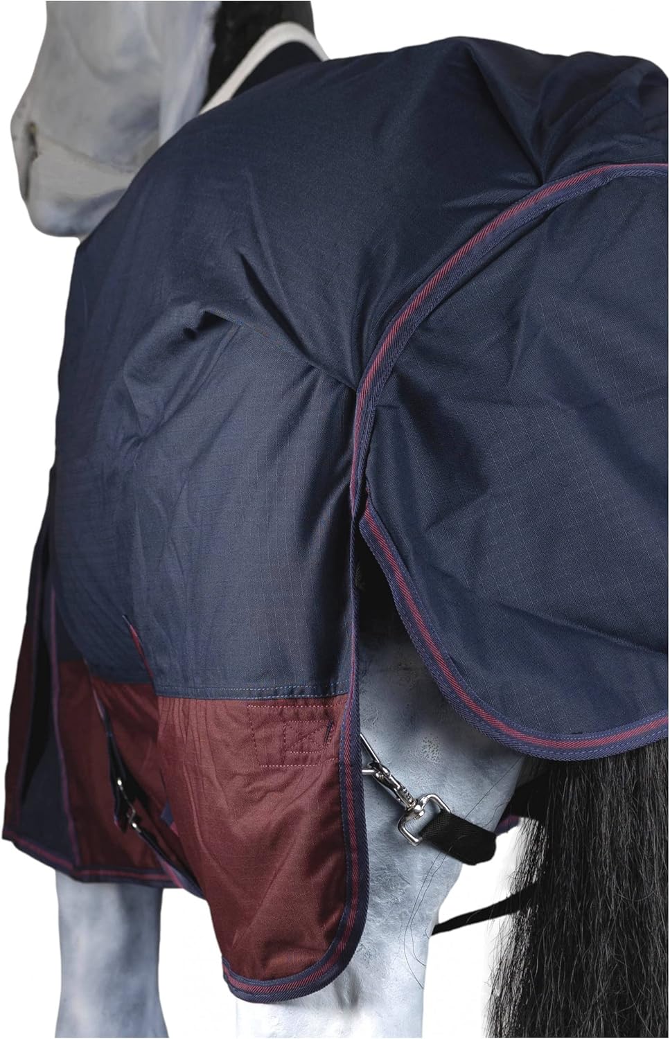 RL24 - Winterdecke 100g Füllung 600D BASICLINE Marine/braun 95cm Marine/Kastanie (Altes Modell) 95cm