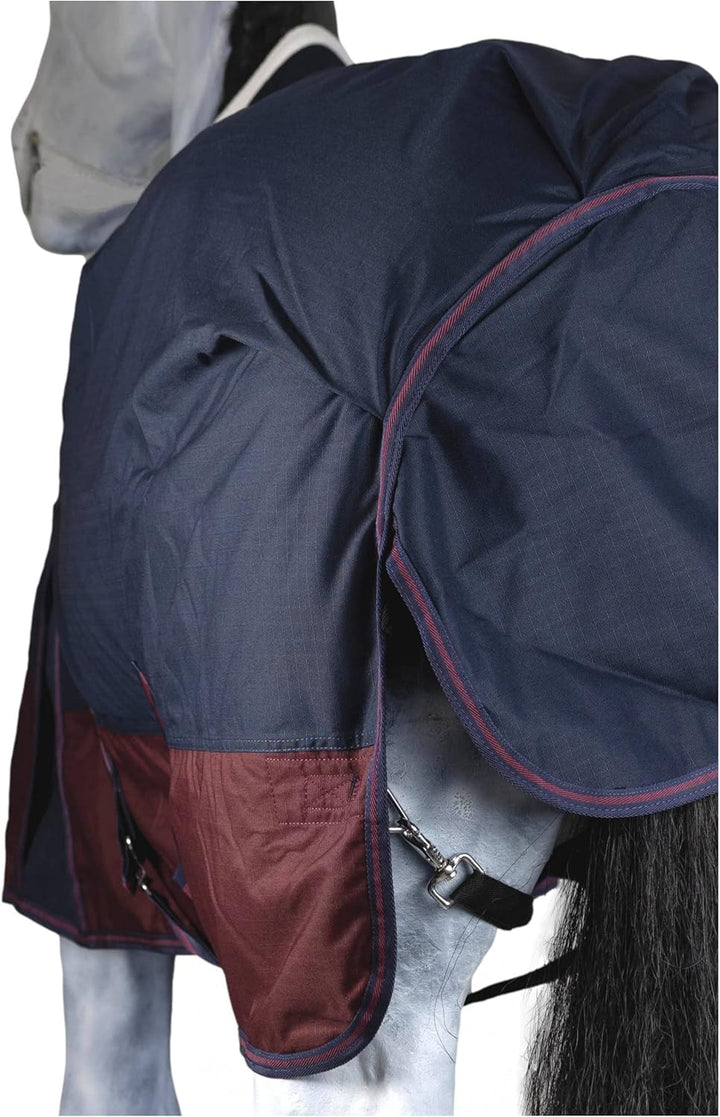 RL24 - Winterdecke 100g Füllung 600D BASICLINE Marine/braun 95cm Marine/Kastanie (Altes Modell) 95cm
