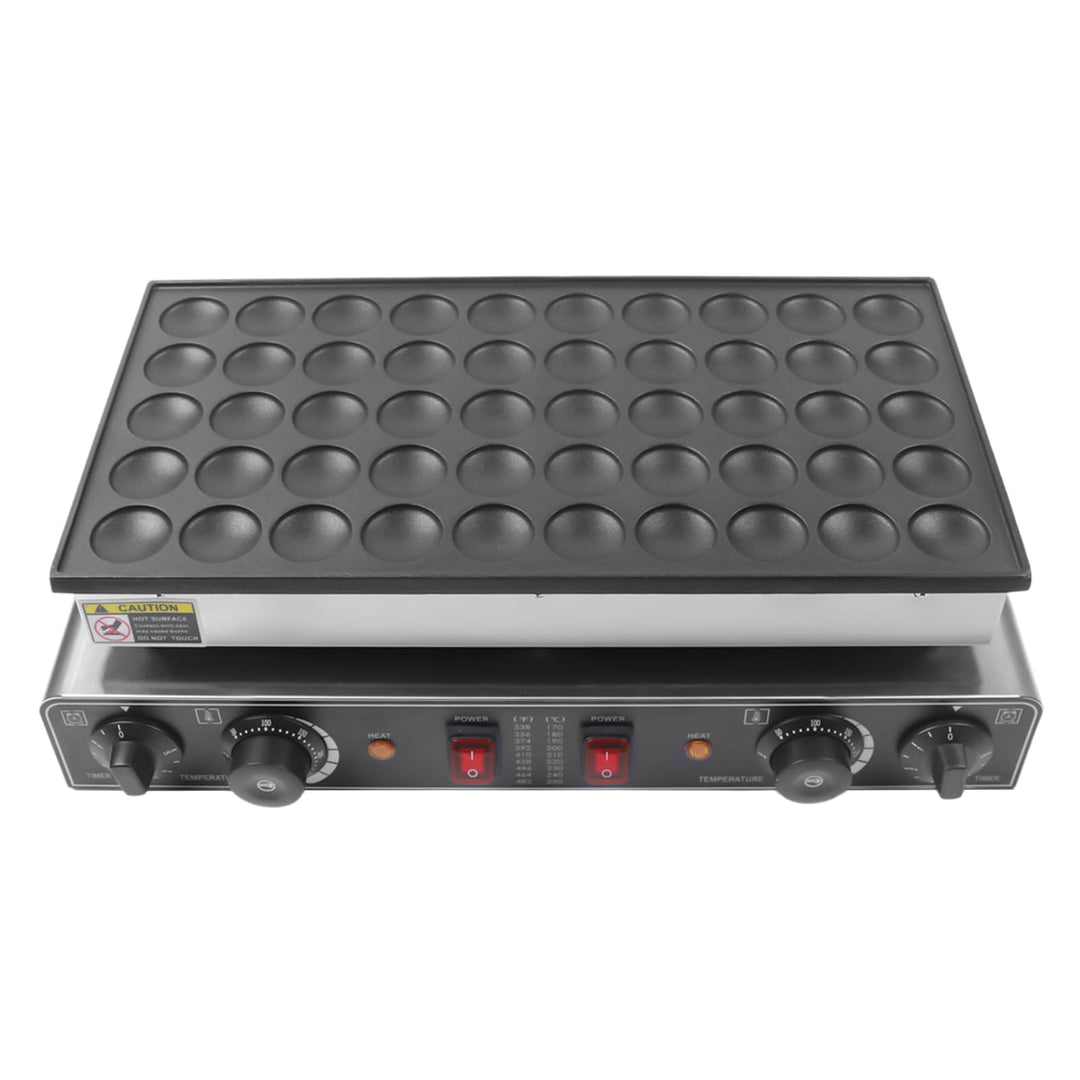 Pancake Maschine, Elektrischer Poffertjes Maker mit 50 Löcher Pfannkuchenpfanne Pfannkuchen Maschine