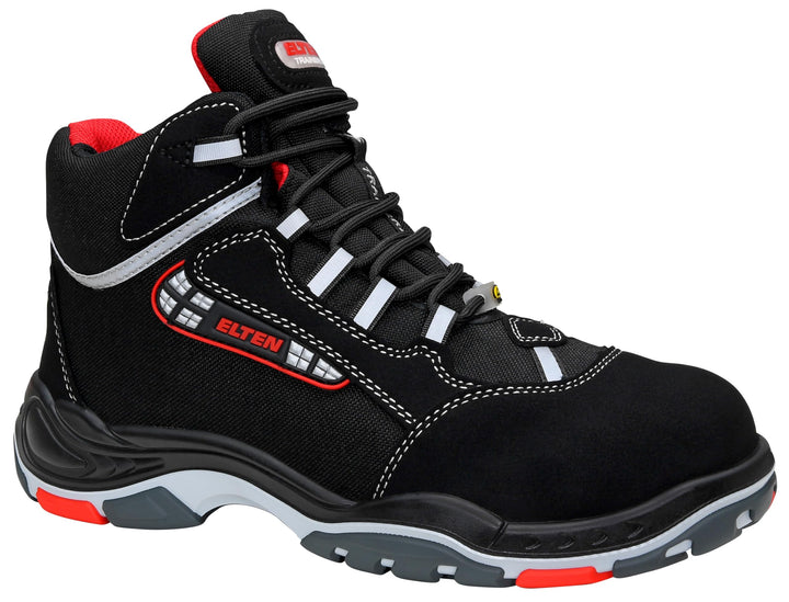 ELTEN Sicherheitsschuhe Sander ESD S3, Herren, Sportlich, Leicht, Schwarz, Kunststoffkappe Unisex Si