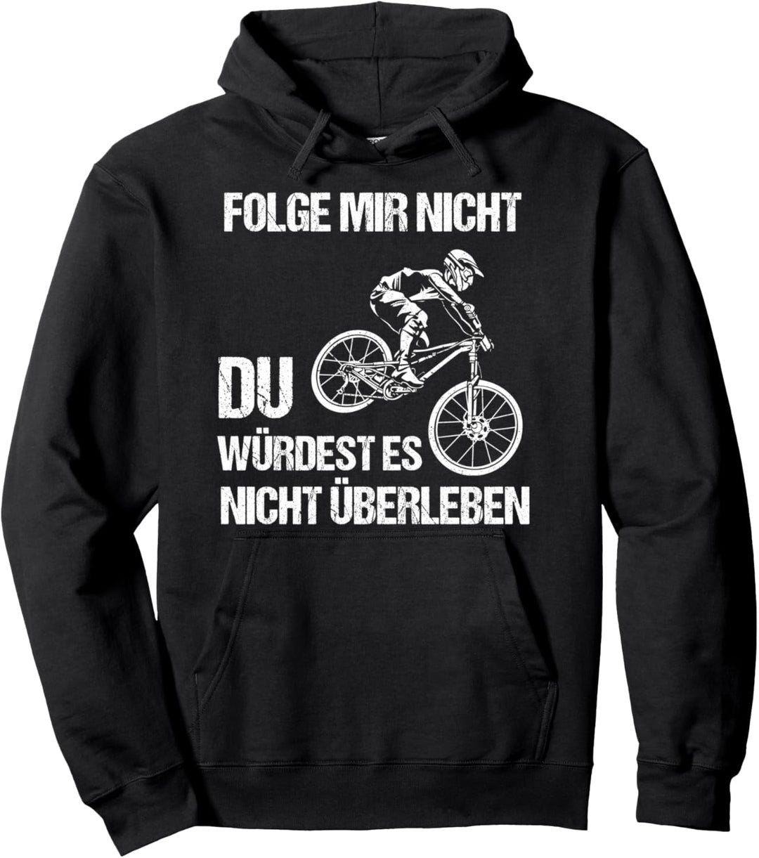 Downhill Mountainbike Mountainbiker Mountain Bike Geschenk Pullover Hoodie