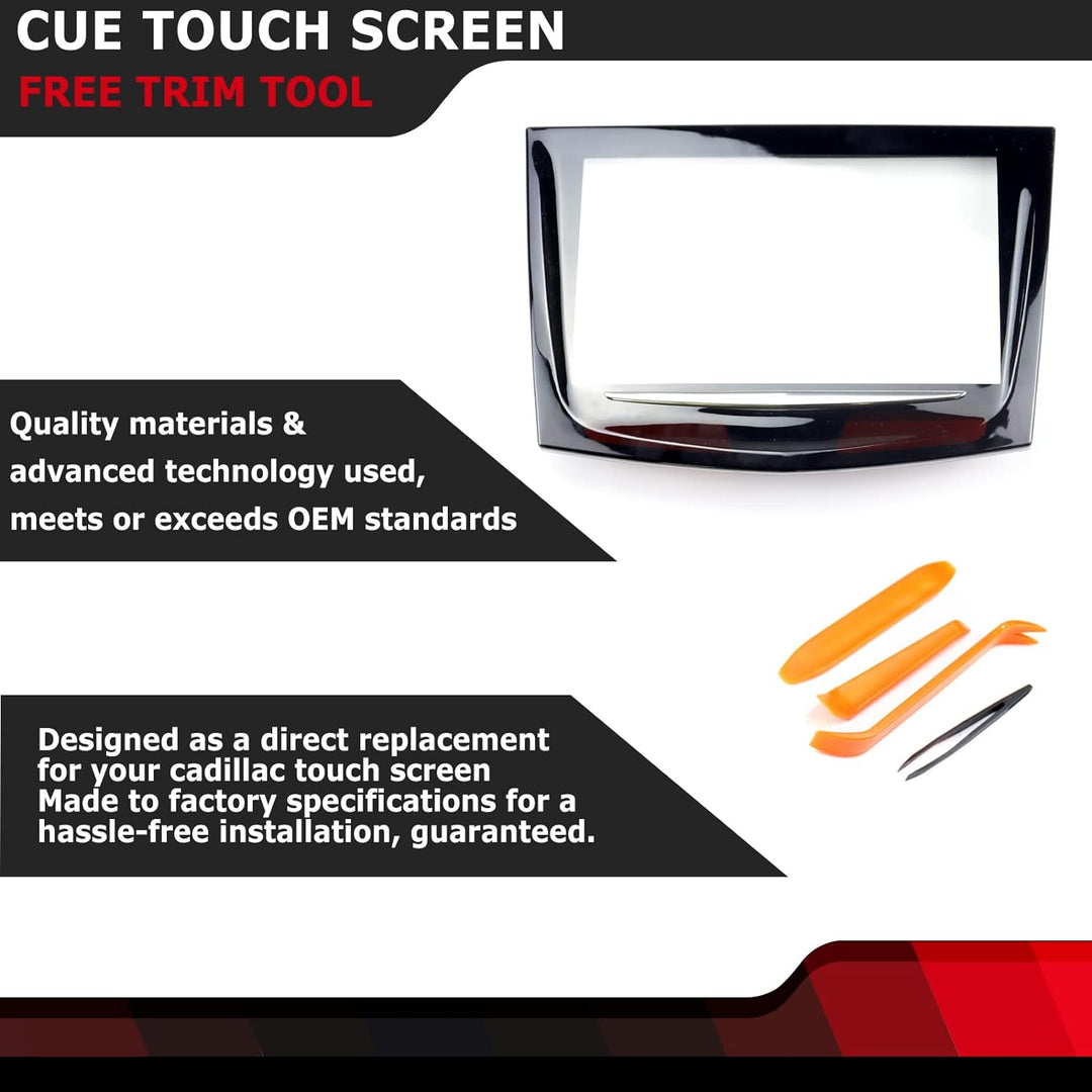 FEXON Touchscreen-Display mit kostenlosem Trimmwerkzeug, kompatibel mit Cadillac ATS Escalade SRX XT