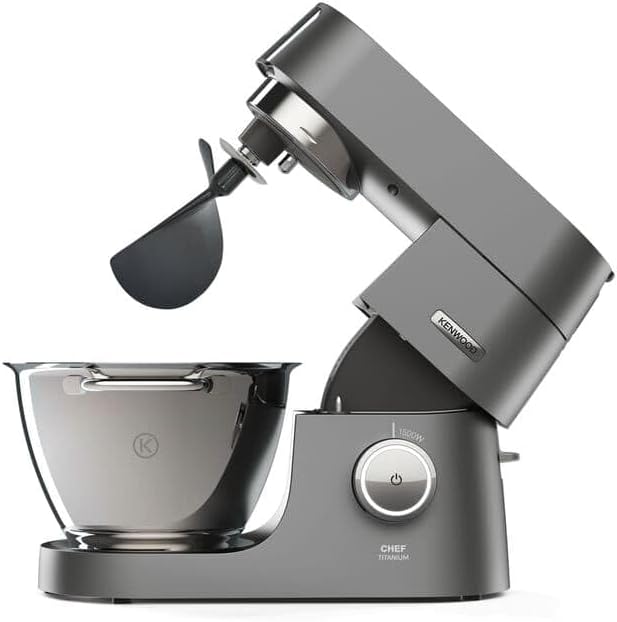 Kenwood Pfannenwender-Aufsatz für Planetenmischer für Gebäck AT511, Schwarz für alle Chef Modelle, f