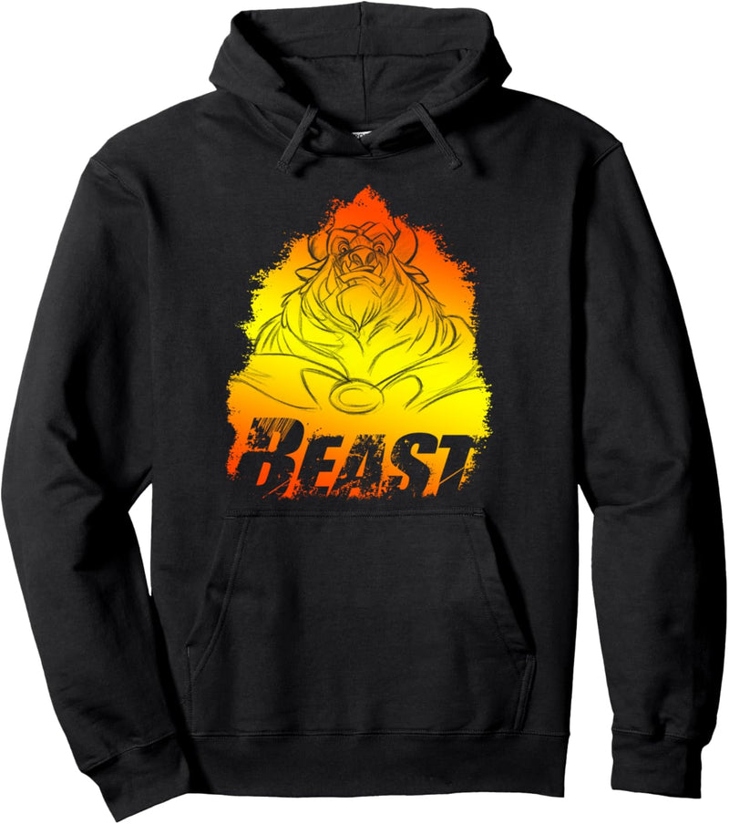 Disney Beauty And The Beast Fire Glow Portrait Pullover Hoodie