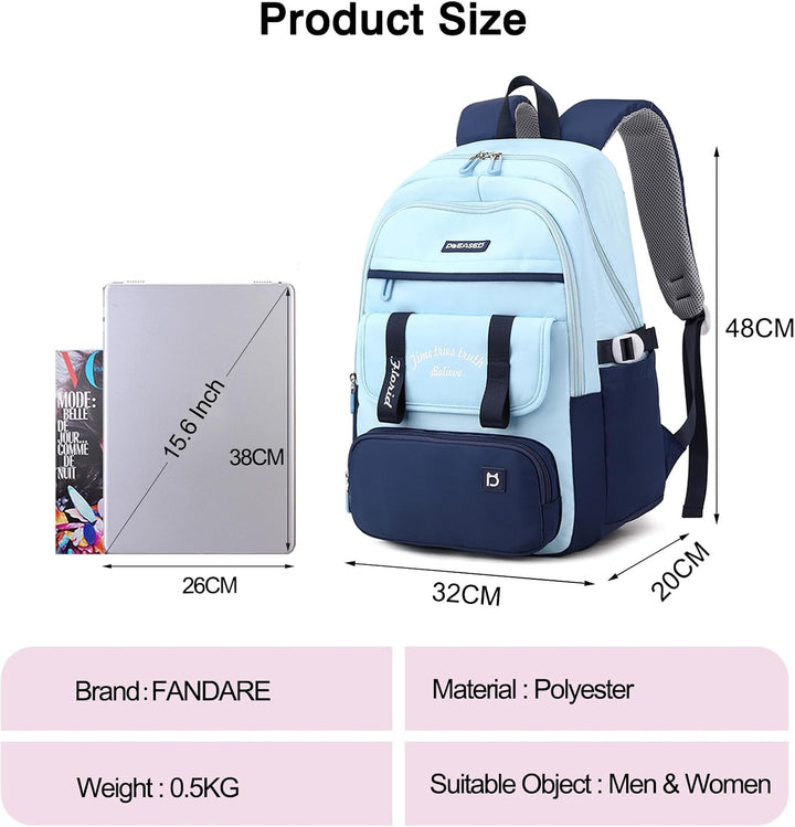 FANDARE Schulranzen Mädchen Schulrucksack Schultasche Kinderrucksack Jungen Handgepäck Rucksack Schu