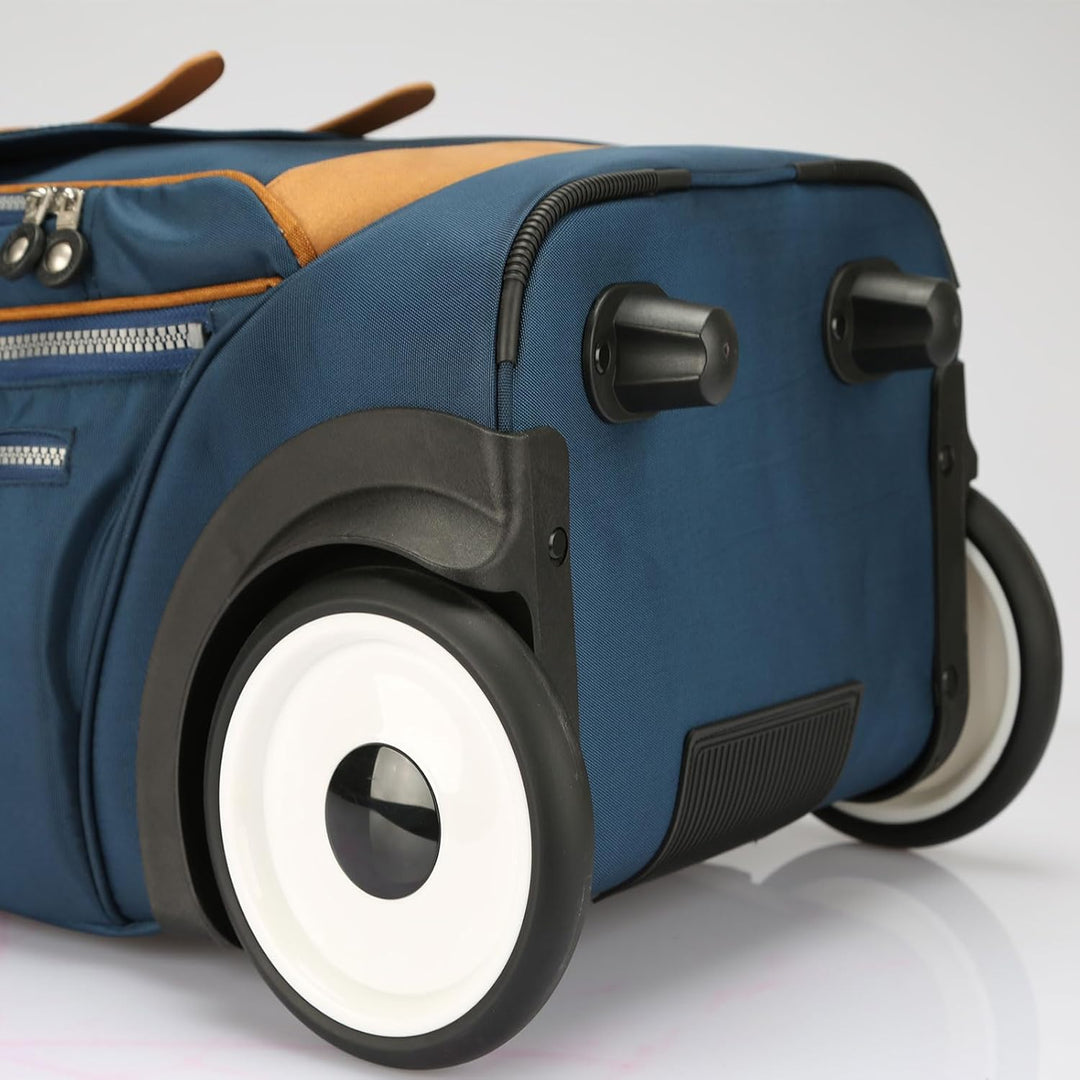 UNIKER Laptoptasche mit Rollen für 15,6 Zoll Laptops, Krankenschwestertasche auf Rädern, T5 (T5 - Bl